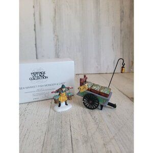 Dept 56 58149 Chelsea Market Fish Monger cart heritage village accessory xmas